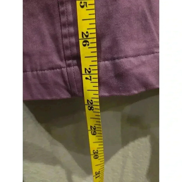 Denim & Co Women's L Purple Embroidered Spring Jacket Mid-Length - Picture 11 of 13